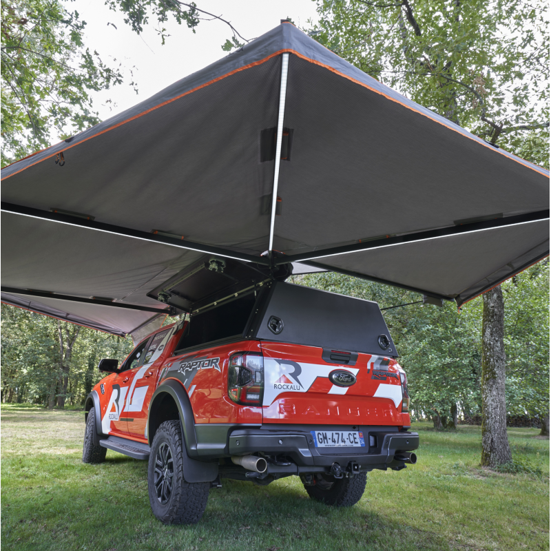 450° Markise Rockalu selbsttragend mit integrierter Beleuchtung – Offroad -Partner