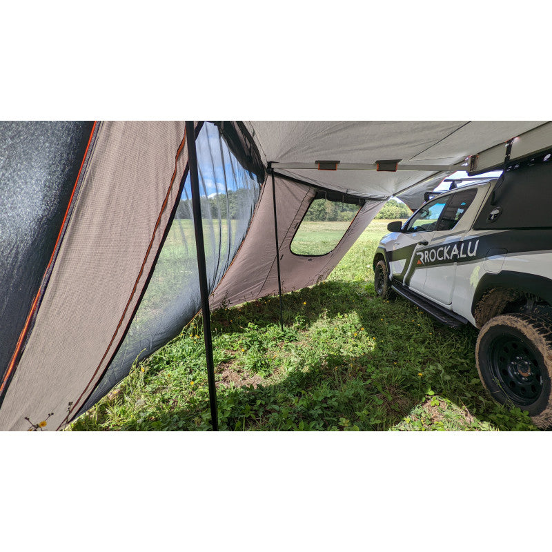 Seitenwände mit Moskitonetz und Fenstern für 450° Markise Rockalu – Offroad-Partner